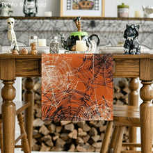 Artoid Mode Orange Spinnennetz Halloween Tischläufer 40x180