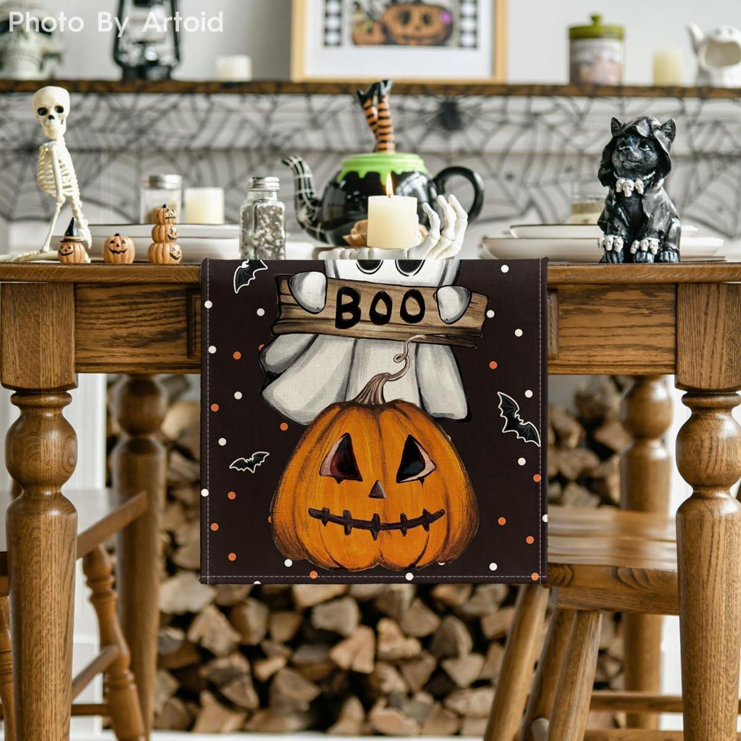 Artoid Mode Halloween Tischläufer 40x140 cm für Küche