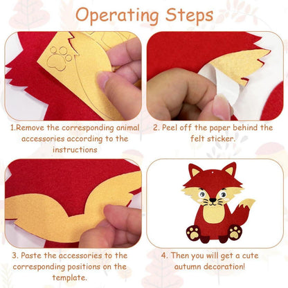 Luckeey 12 Herbst Tier Bastelset Kinder DIY Herbstblätter Deko