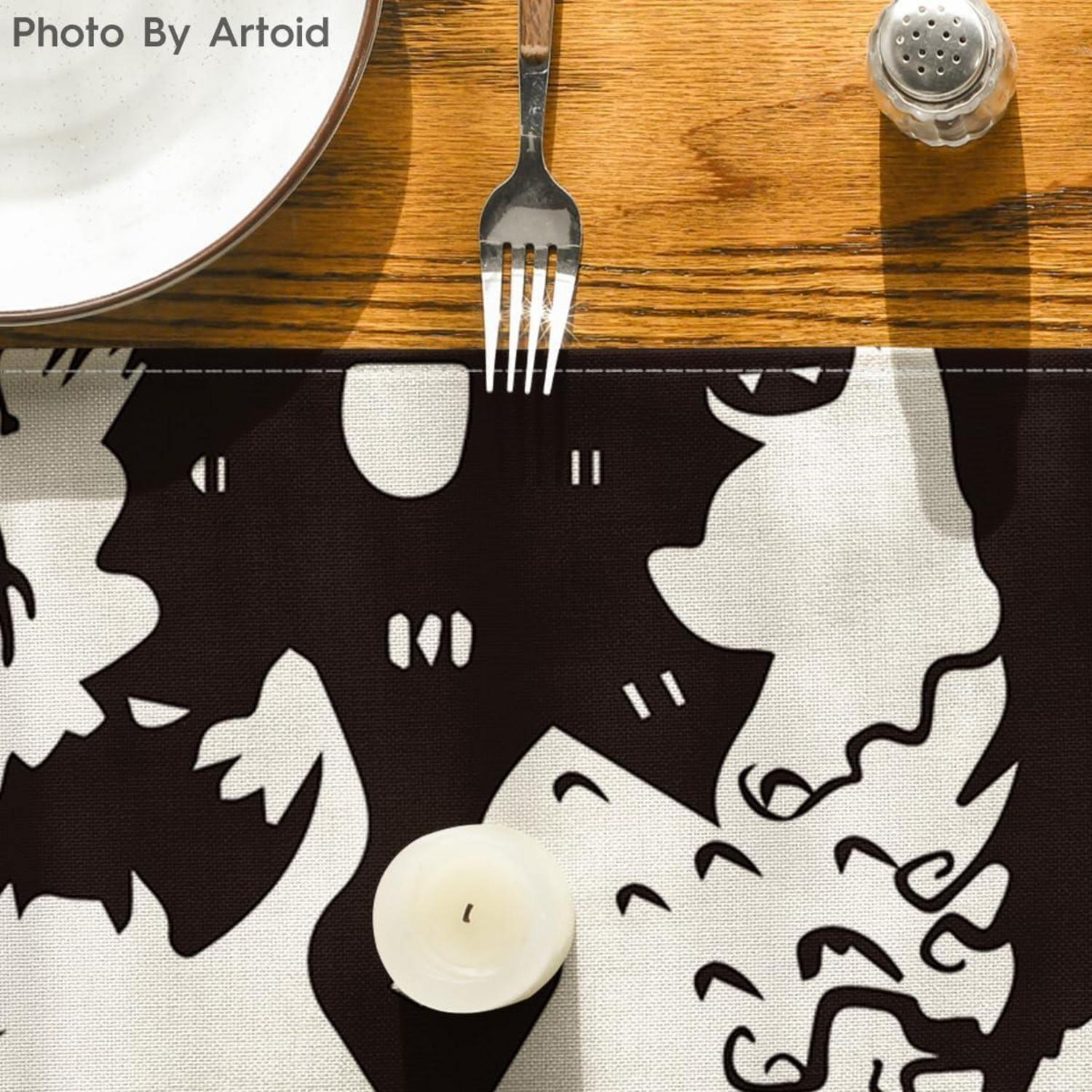 Spooky Haus Hexe Halloween Tischläufer 40x100 cm