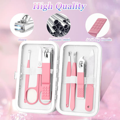 Maniküre-Set Nagelknipser Edelstahl Reise Pediküre Geschenk