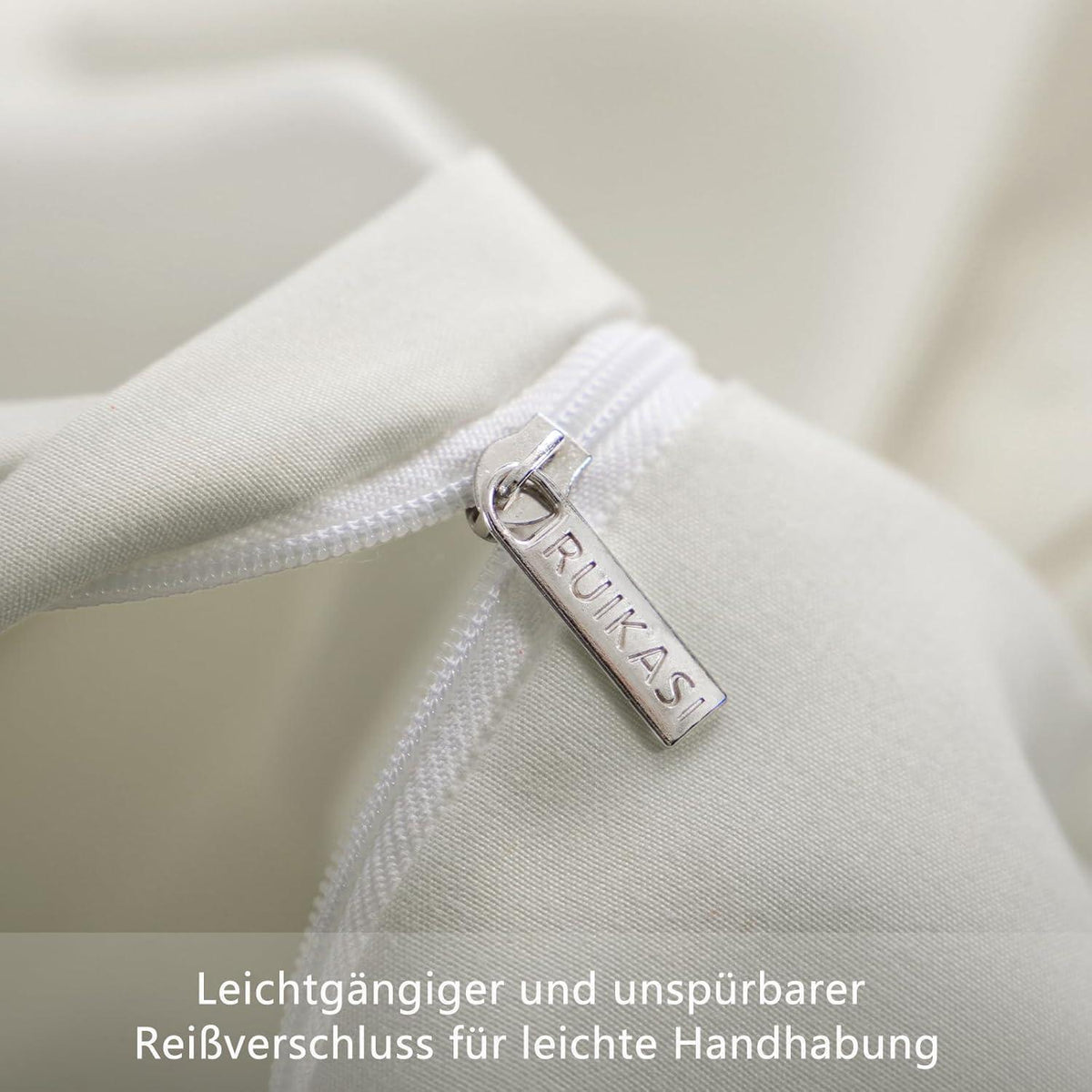 Bettwäsche-Set 200x220cm 3-teilig Beige Mikrofaser Oeko-Tex