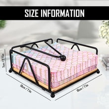 Serviettenhalter Schwarz Holz - Vintage Design für Küche