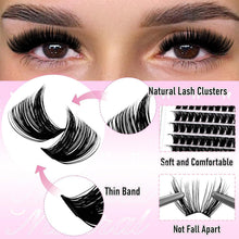 DIY Wimpern Extensions Set 3er Pack – Cluster & Einzelwimpern 100D