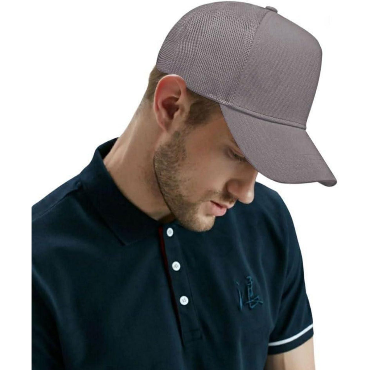 Basecap Herren XXL – Atmungsaktiv & Verstellbar – Hellgrau