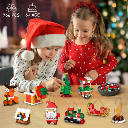 24er Pack Weihnachtsbaum Dekor Baukasten - Kinder