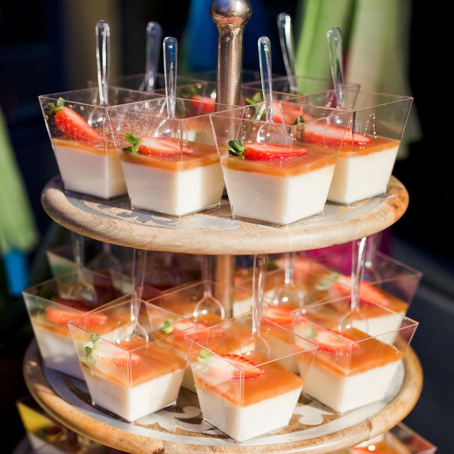 Dessertgläser Plastik Dessertschalen Party 30er Set