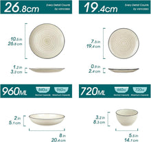 24-tlg vancasso BONBON Steingut Geschirr Set
