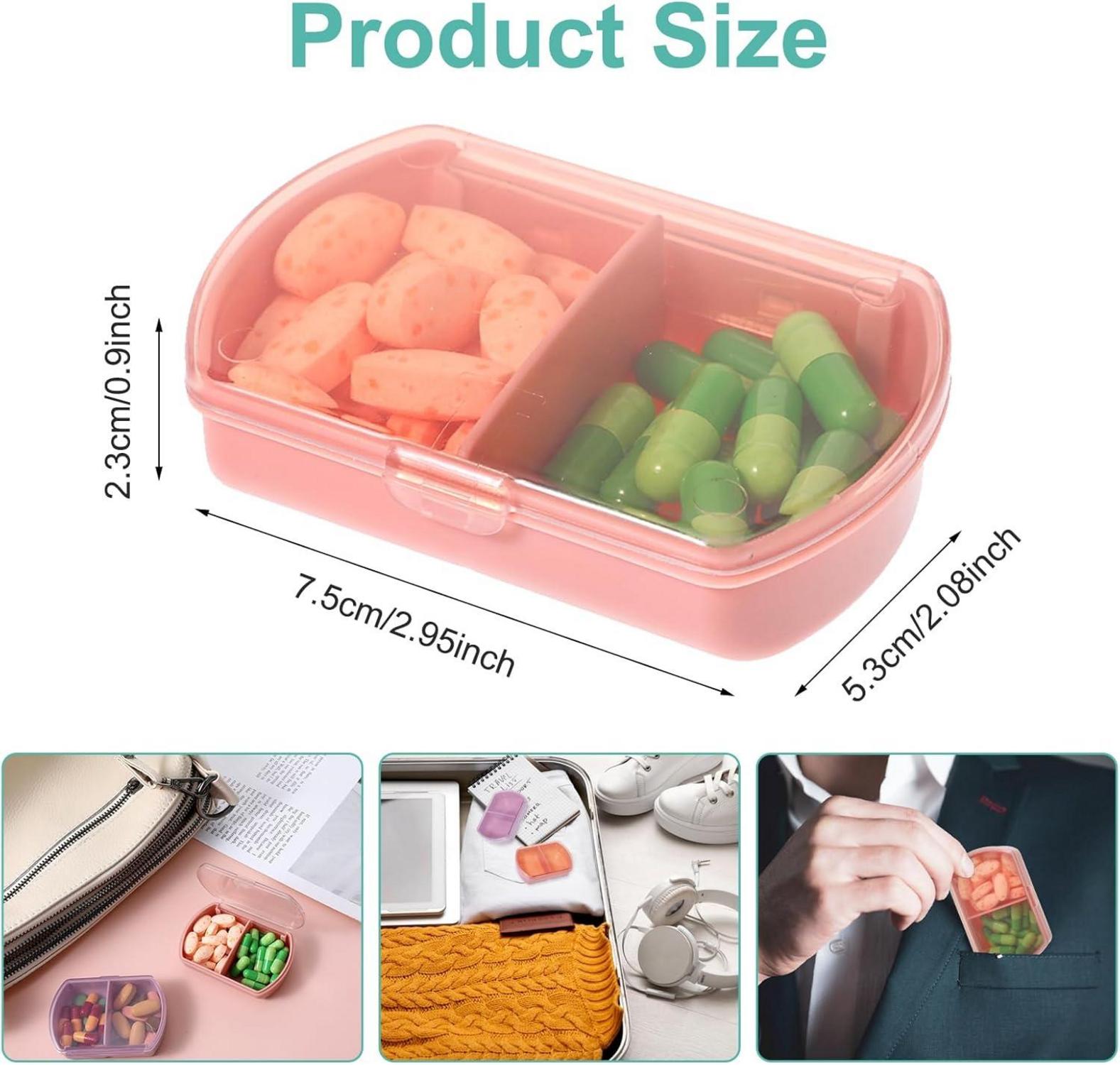 Pillenbox 3 Stück Pillen-Organizer Tablettenbox Fischöl