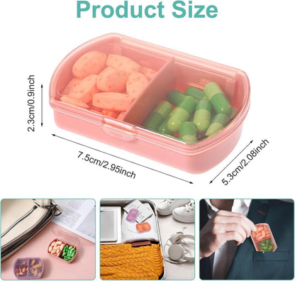 Pillenbox 3 Stück Pillen-Organizer Tablettenbox Fischöl