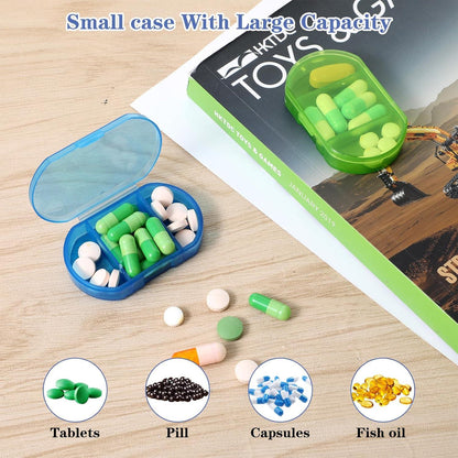 3er Set Pillendose Tablettenbox Organizer Medikamente Vitamine schlank