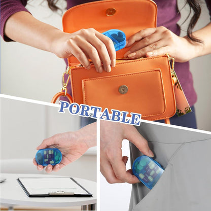 Kleine Pillendose mit 3 Fächern Kunststoff Tablettenbox 3er Set