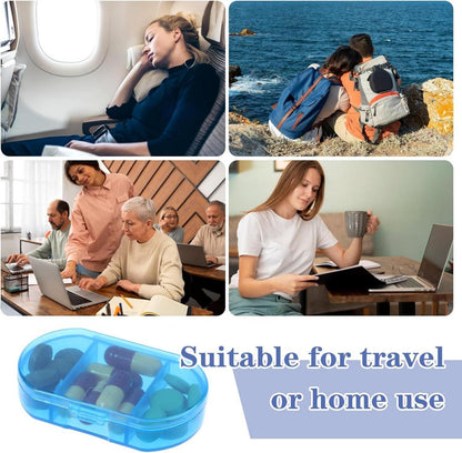 3er Set Pillendose Tablettenbox Organizer Medikamente Vitamine schlank