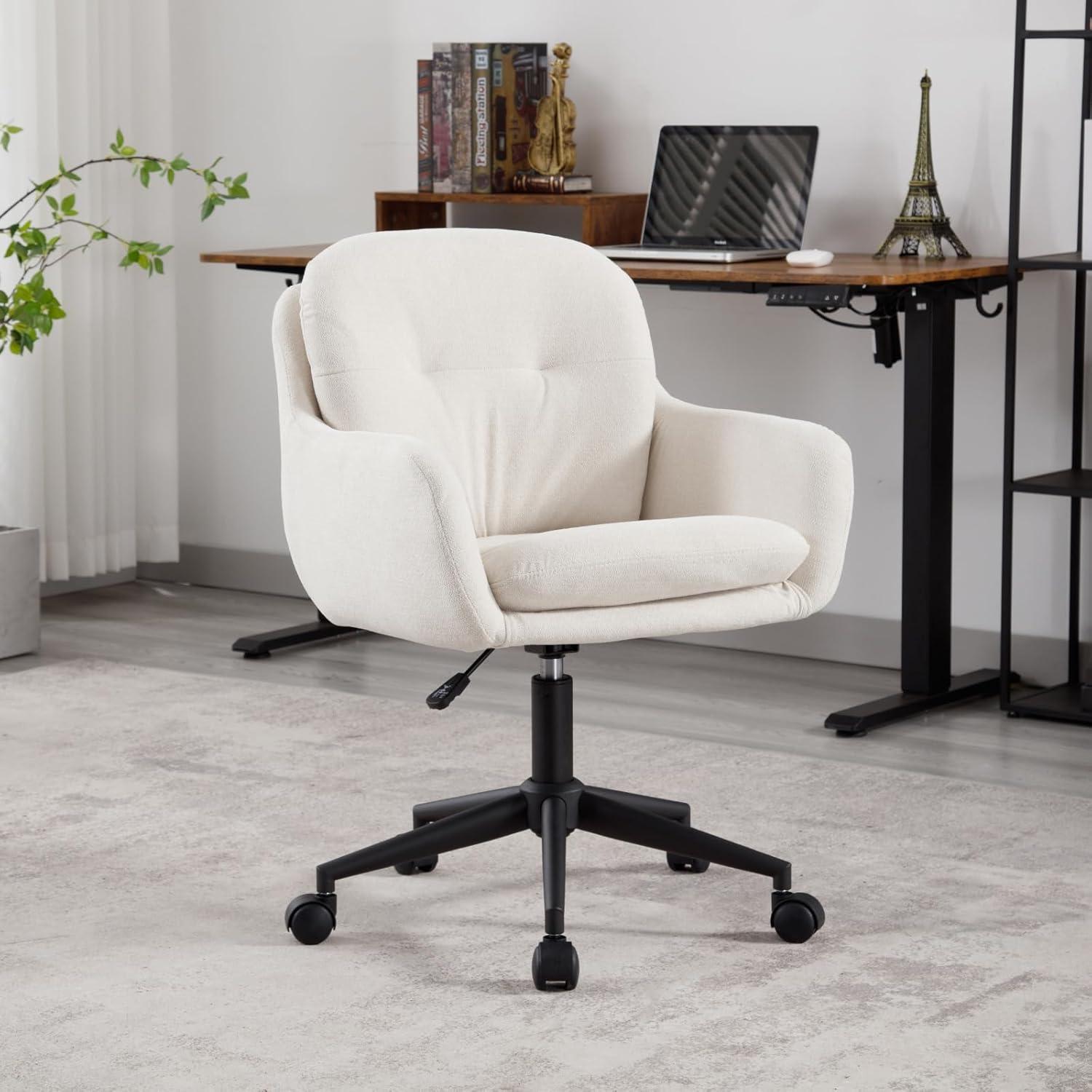 Moderne Chenille Bürostuhl 360° Drehstuhl mit Armlehnen