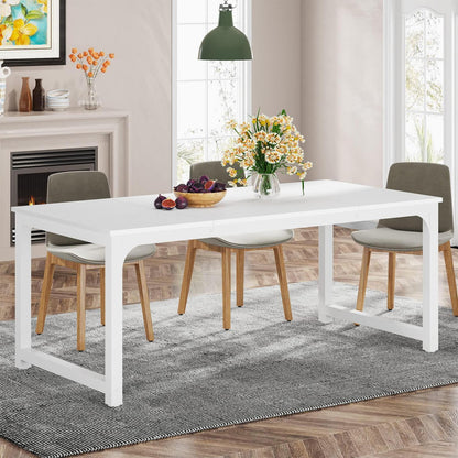 Industrietisch 160x80 cm – Küchentisch für 4-6 Personen Weiß