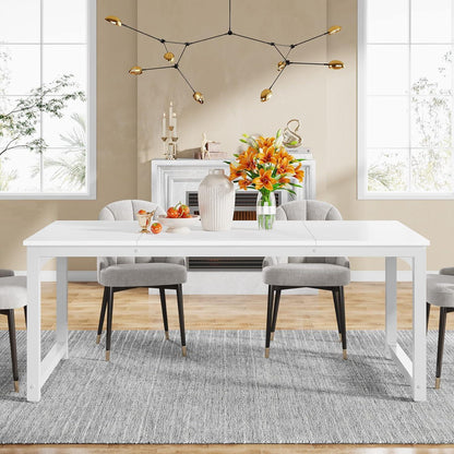 Industrietisch 160x80 cm – Küchentisch für 4-6 Personen Weiß