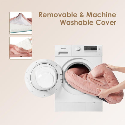 Orthopädisches Hundebett mit Memory Foam, Rosa L