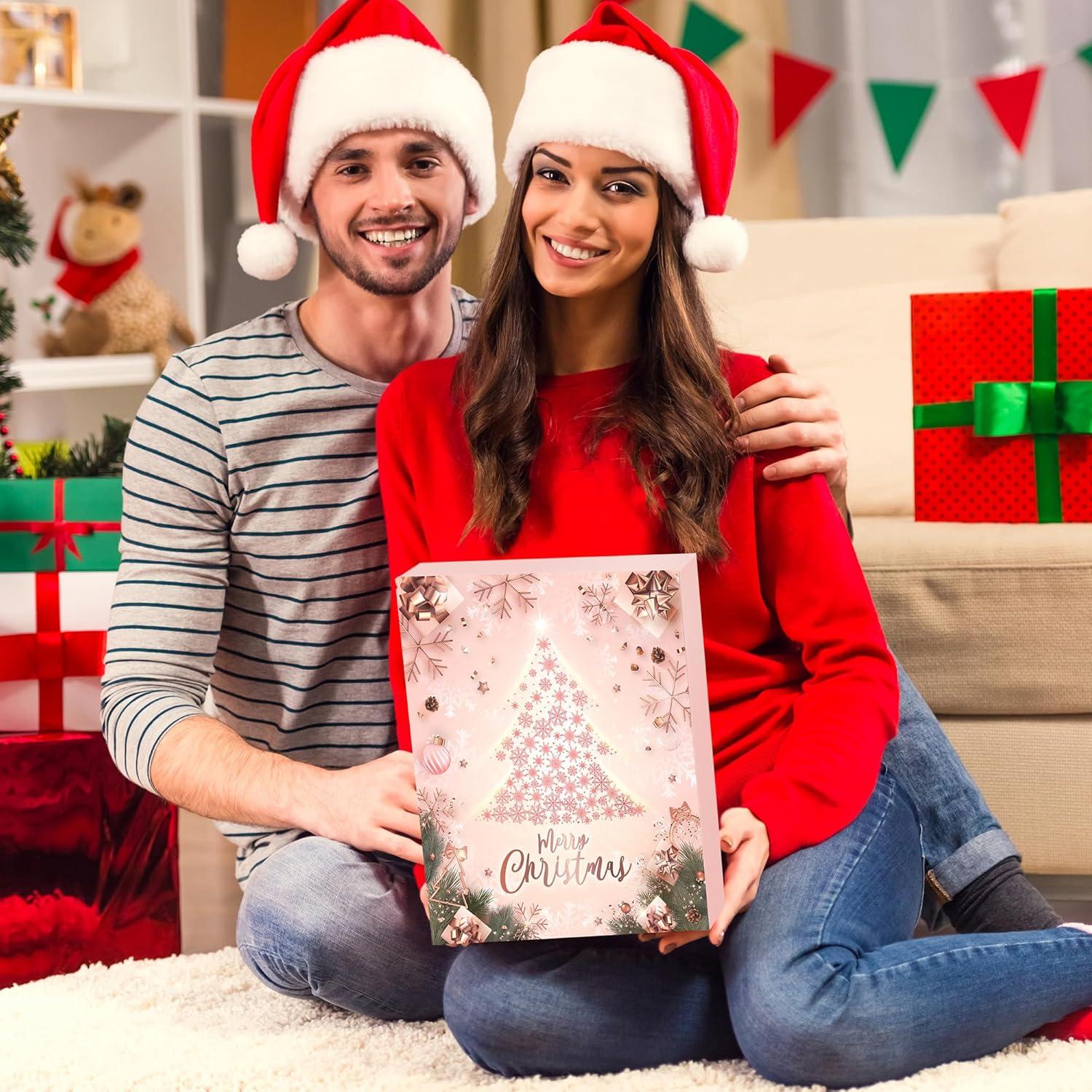 Adventskalender Schmuck 2024 Damen Mädchen 24 Überraschungen Armband Halskette Ohrringe Weihnachtsgeschenke