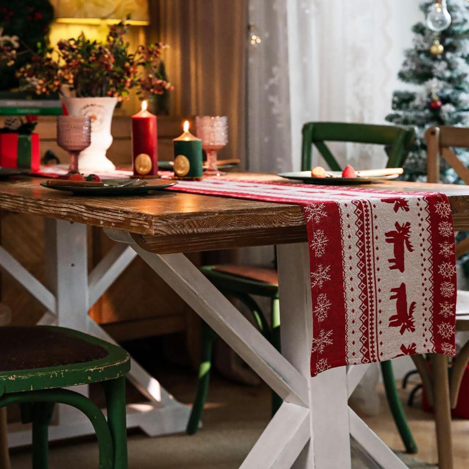 Weihnachtsdeko Tischläufer Christmas Deko 33x180cm