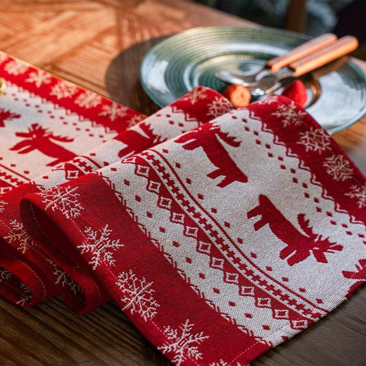 Weihnachtsdeko Tischläufer Weihnachten Weihnachtstischläufer Christmas 33x180cm