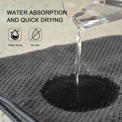 Microfaser Gästehandtücher 30x50cm, Saugstark, Weich, Schnelltrocknend, 6er Pack Grau