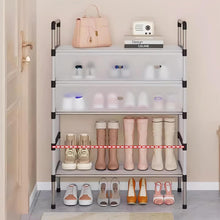 Sifxouped-Schuhregal 5-Tier Weiß Platzsparend & Geschlossen