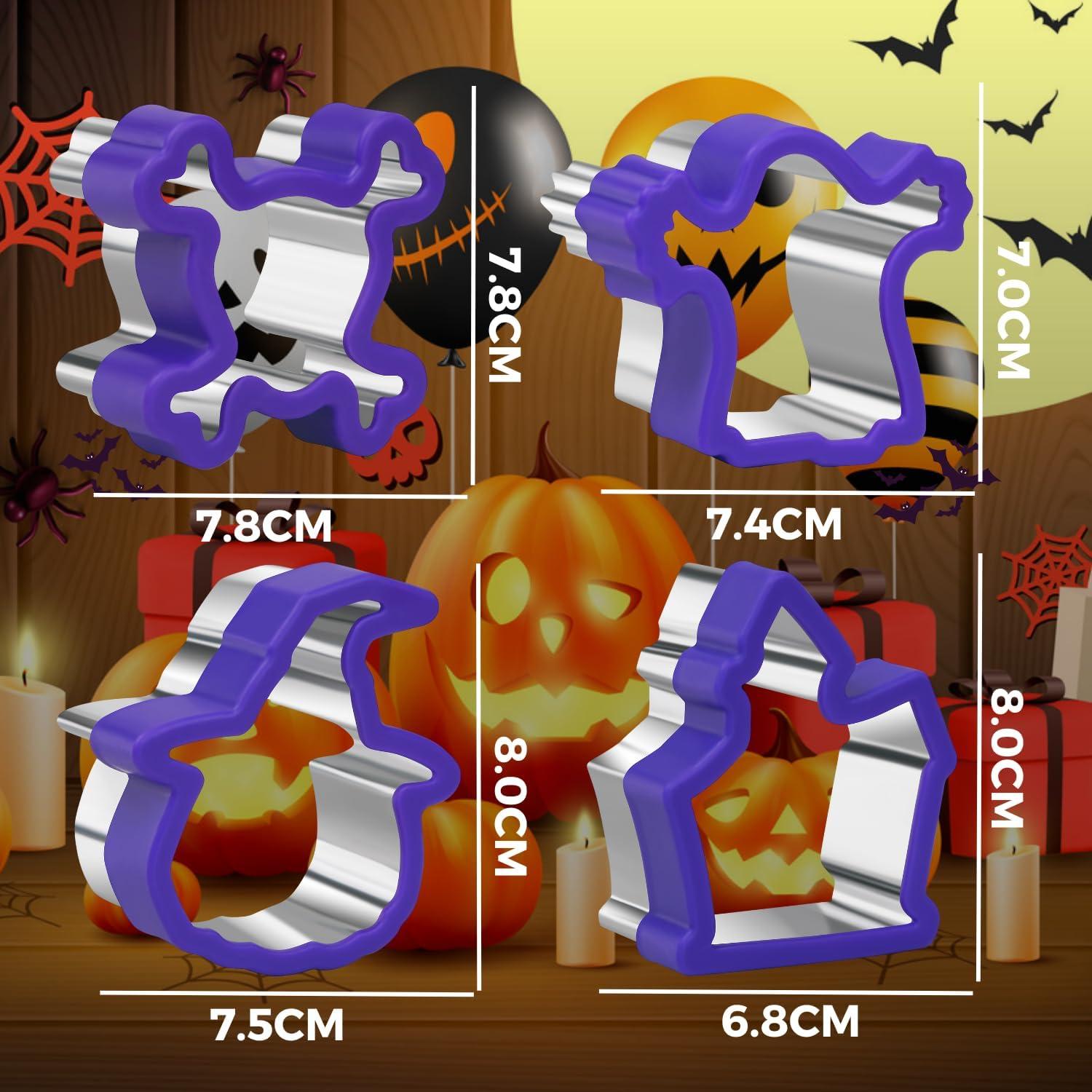 Halloween-Ausstechformen Edelstahl Sandwich Komfortgriff