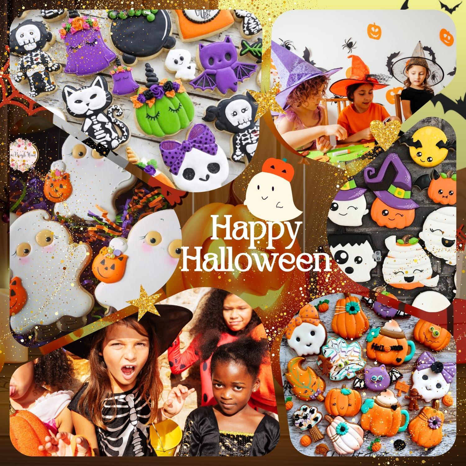 4-teiliges Halloween-Ausstechformen-Set aus Edelstahl mit Komfortgriff