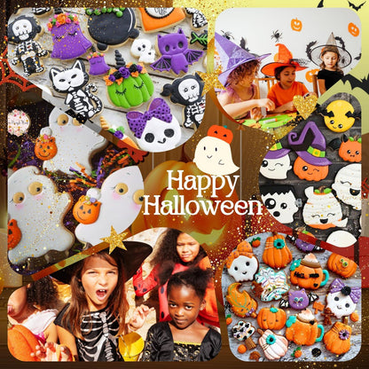 4-teiliges Halloween-Ausstechformen-Set aus Edelstahl mit Komfortgriff