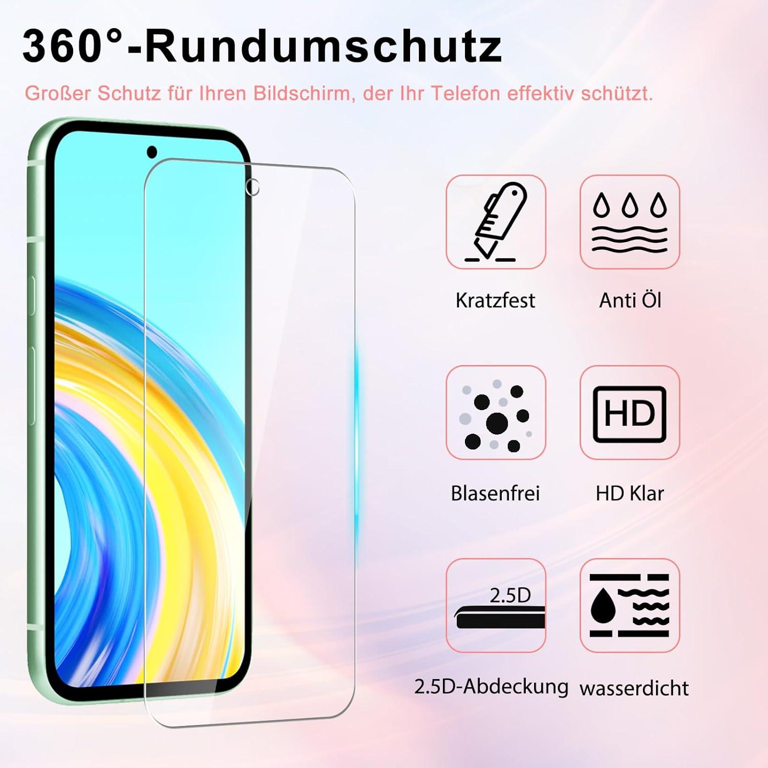 Schutzfolie für Google Pixel 8A, 9H Displayschutz 4-teilig