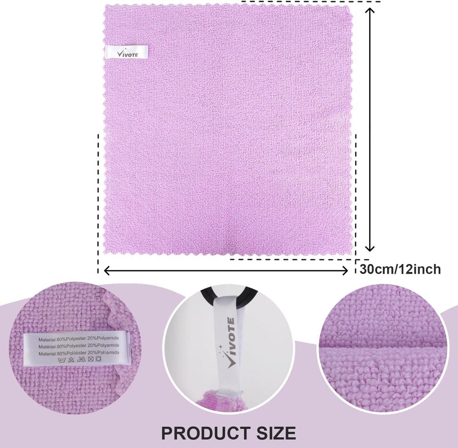 Mikrofaser Reinigungstücher 30x30cm 7er Set Regenbogenfarben