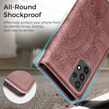 Handyhülle für Samsung Galaxy A52S 5G Leder Flip Case Rosa
