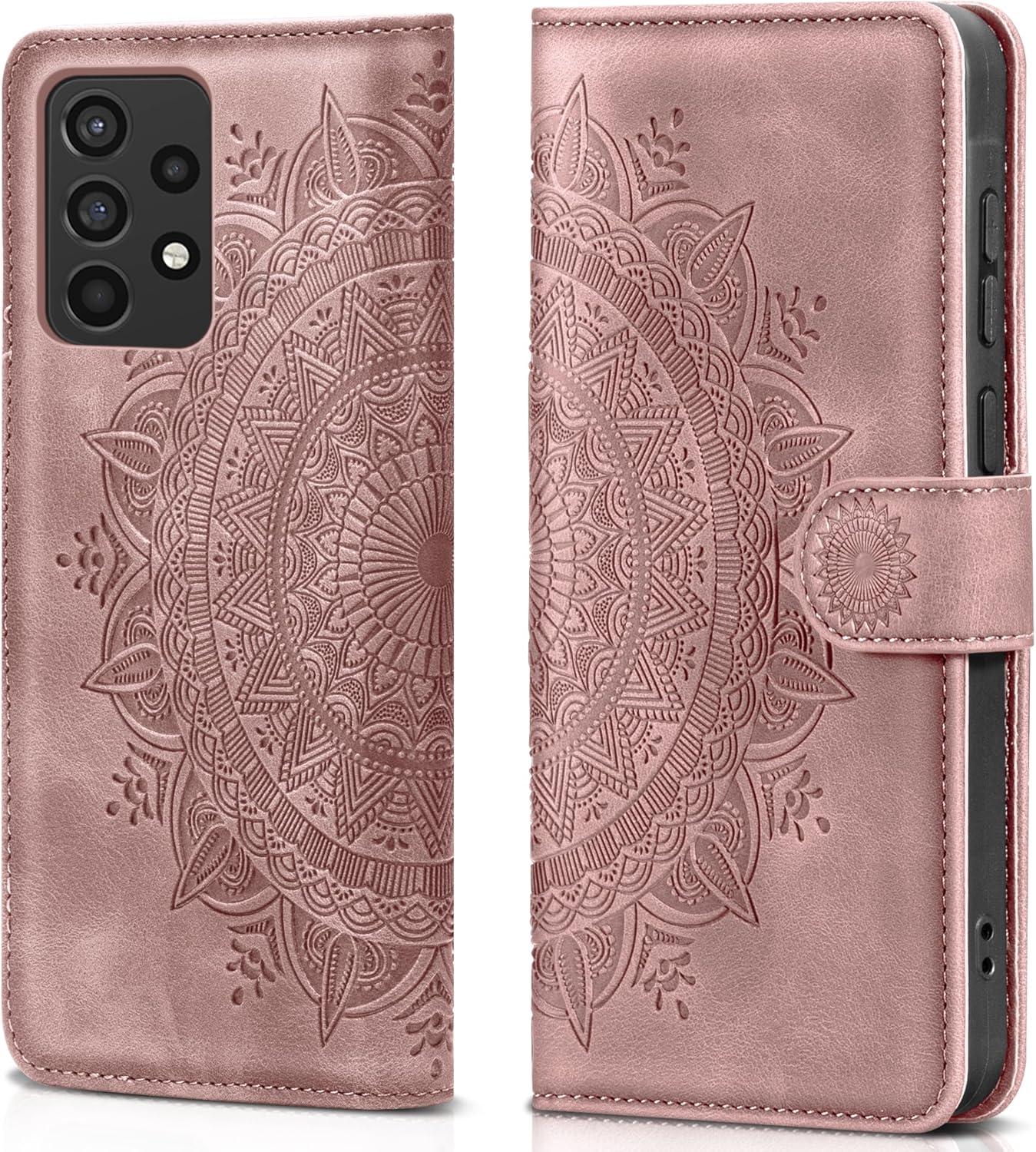 Samsung Galaxy A52S 5G/A52 4G/5G Handyhülle PU Leder Flip Case Rosa