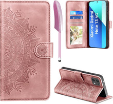 Handyhülle Xiaomi Redmi Note 13 4G Flip Wallet PU Leder Rosa