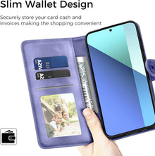 Xiaomi Redmi Note 13 4G Handyhülle PU Leder Flip Wallet Case