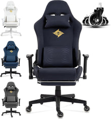 Ergonomischer Massage Gaming Stuhl mit Wildlederstoff