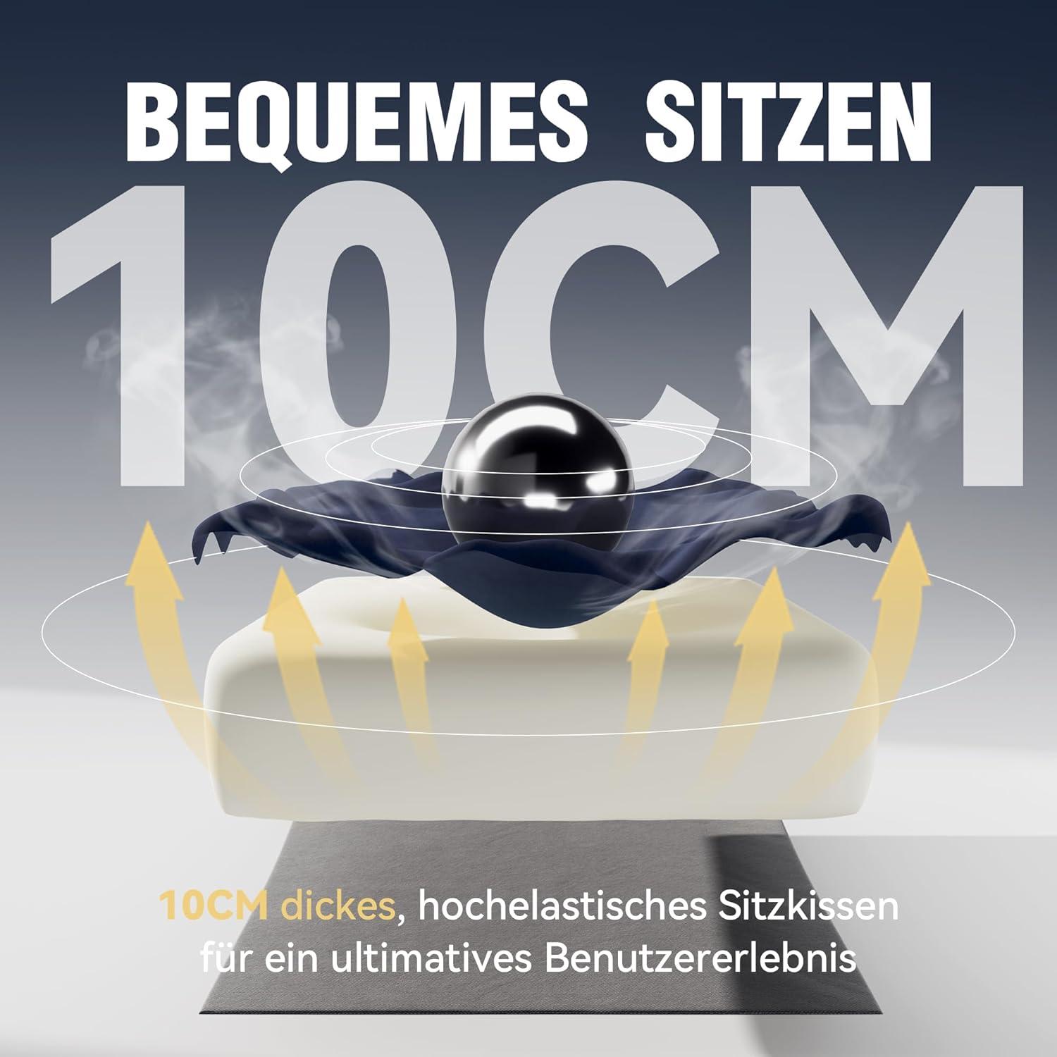 Dowinx Gaming Stuhl mit Massagefunktion Blau-Schwarz