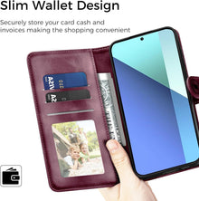 Handyhülle Xiaomi Redmi Note 13 4G Wallet PU Leder Tasche