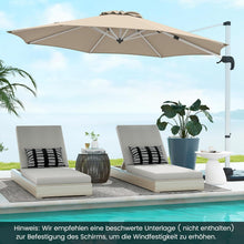 Sonnenschirm Ø325cm mit Kurbelvorrichtung & Ständer
