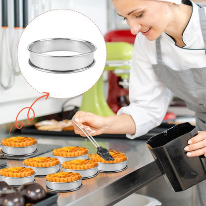 Crumpet Ringe Backringe 10cm 8 Stück Edelstahl Muffinringe