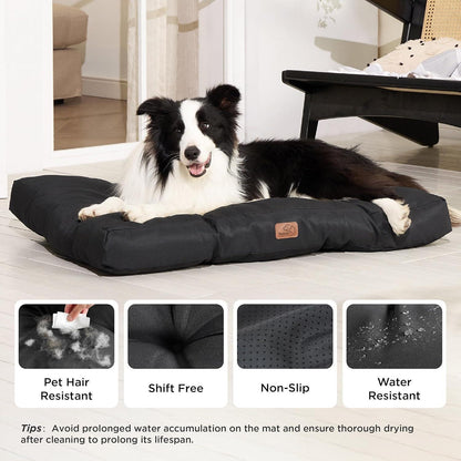 Hundebett XL kühlend waschbar 91x68cm tiefschwarz