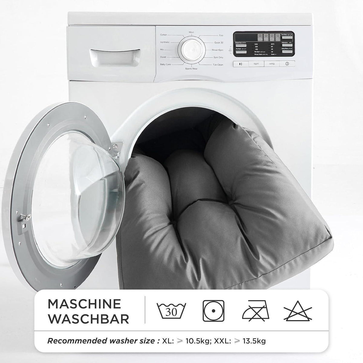Hundebett XL kühlend waschbar 91x68cm tiefschwarz