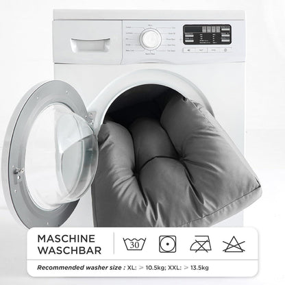 Hundebett XL kühlend waschbar 91x68cm tiefschwarz