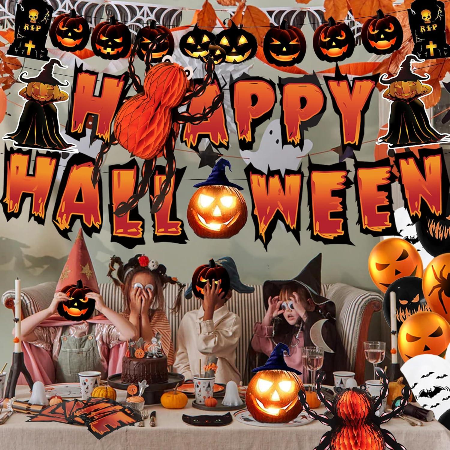 Halloween Deko Set Innen, Happy Halloween Party
