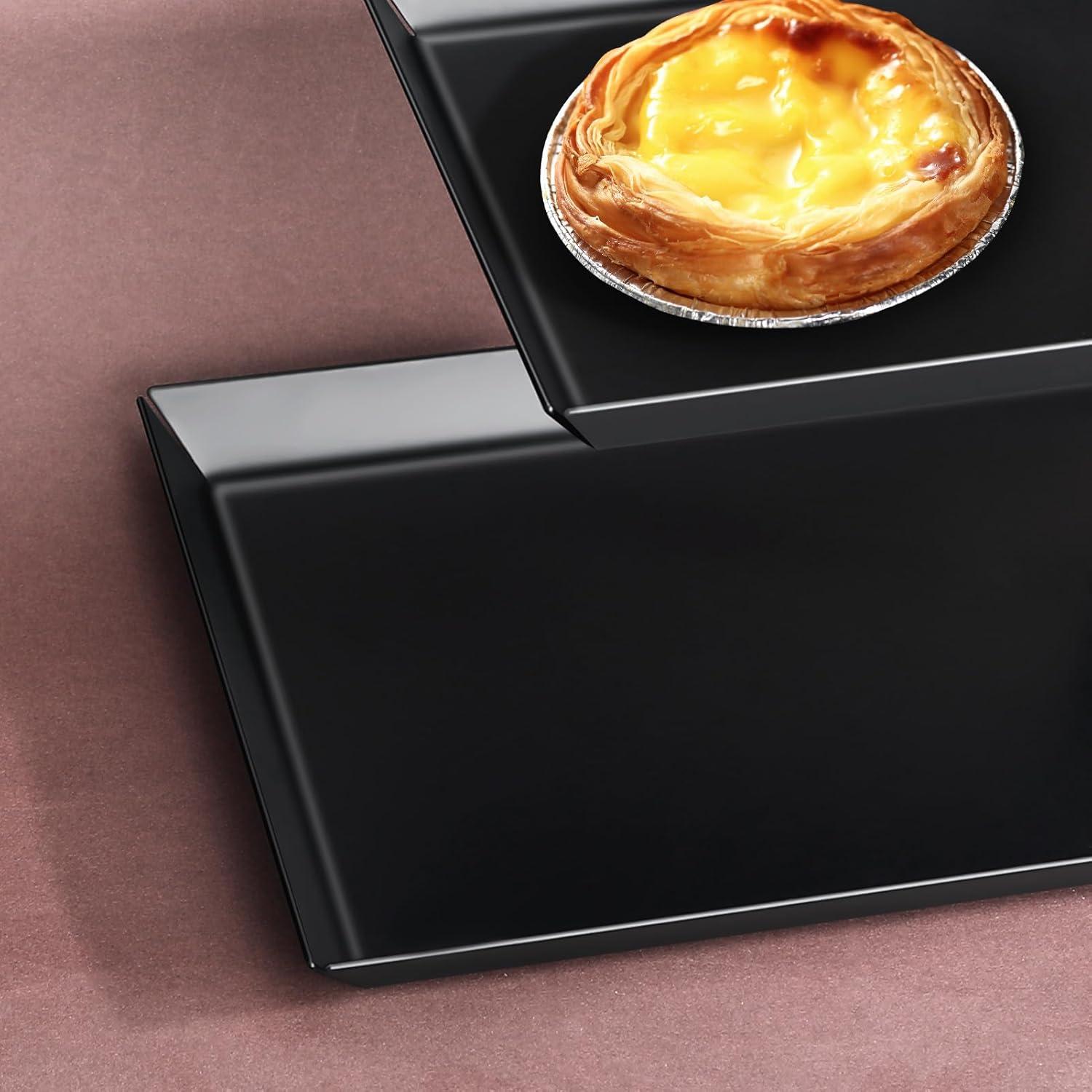 Schwarze Etagere 3 Etagen 360° drehbar Servierturm Hochzeit Geburtstag