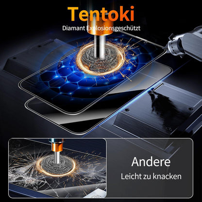 iPhone 15/14 Pro/16 Panzerglas Privacy Schutzfolie 25° Anti-Spionage 9H+ 2 Stk