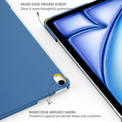 Hülle für iPad Air 13 Zoll M2 2024 - Ultra Dünn Leicht Meerblau