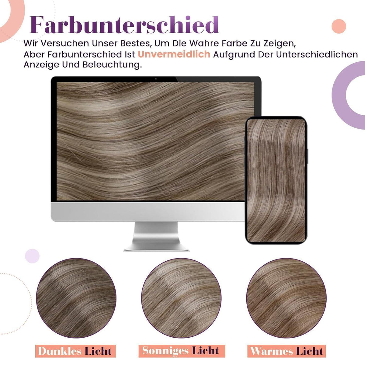 Echthaar Clip-in Extensions Balayage Blond Ombre