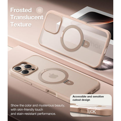 Schutzhülle iPhone 16 Pro mit Ständer, MagSafe, transparent
