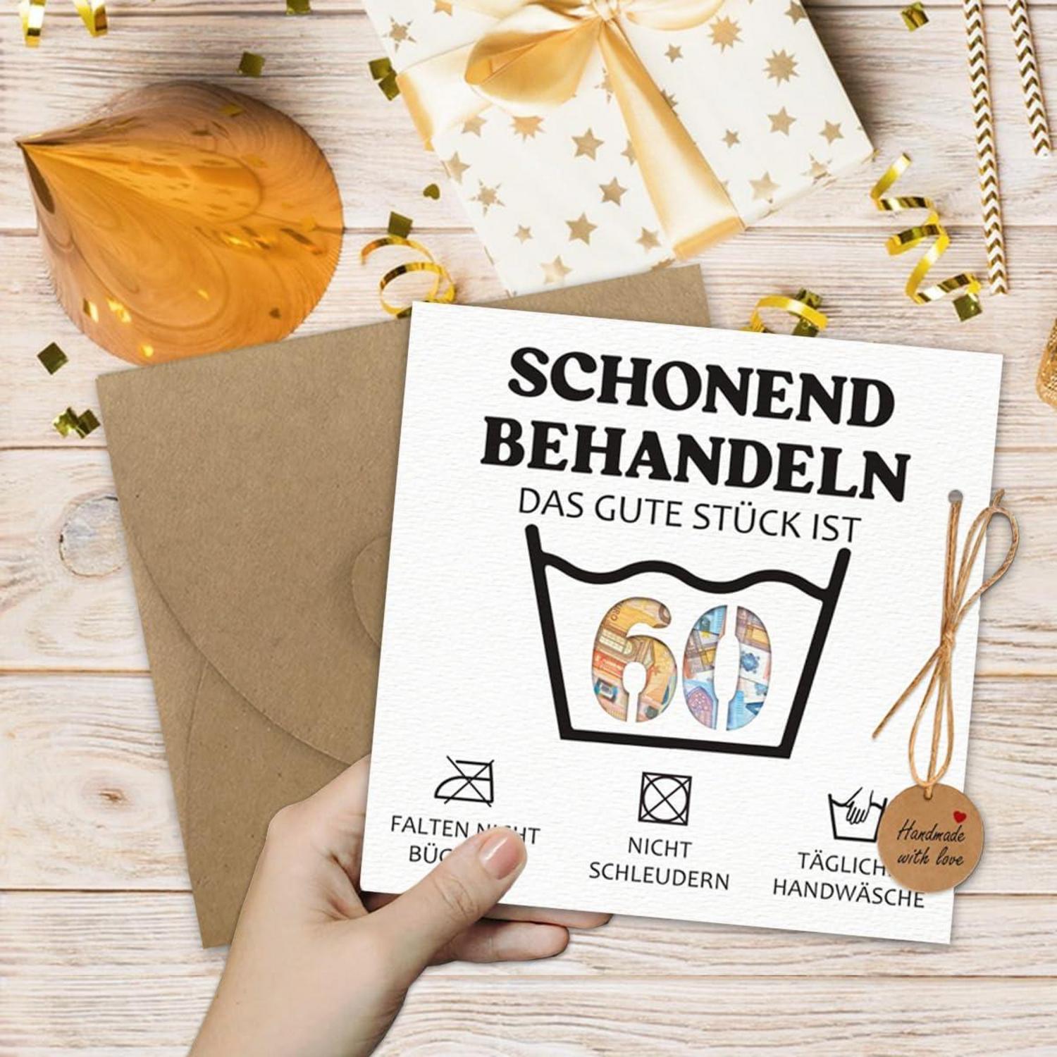Geldgeschenke Geburtstag 60 Umschlägen Verpackung Geburtstagskarte